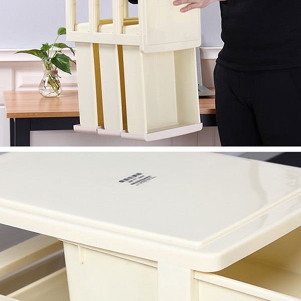 Lateral Modern File Cabinet Drawers Plastic File Cabinet for Home or Office