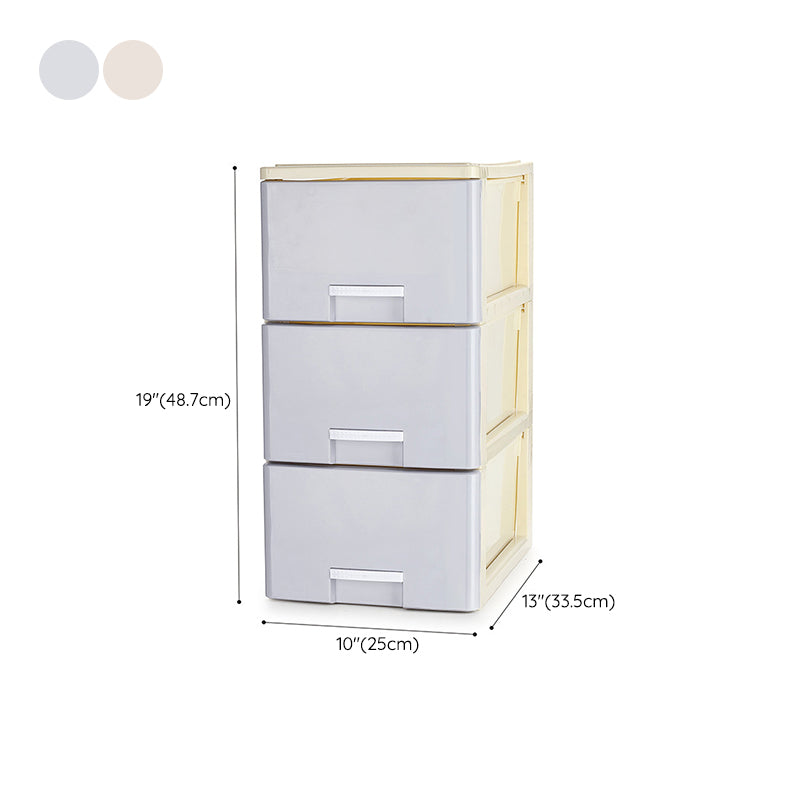 Lateral Modern File Cabinet Drawers Plastic File Cabinet for Home or Office