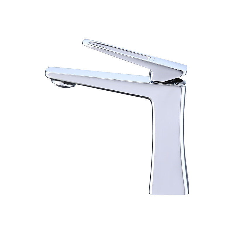 Glam Vessel Sink Faucet Brass Lever Handles with Drain Assembly Basin Lavatory Faucet