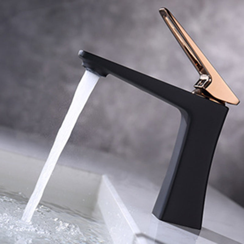 Glam Vessel Sink Faucet Brass Lever Handles with Drain Assembly Basin Lavatory Faucet