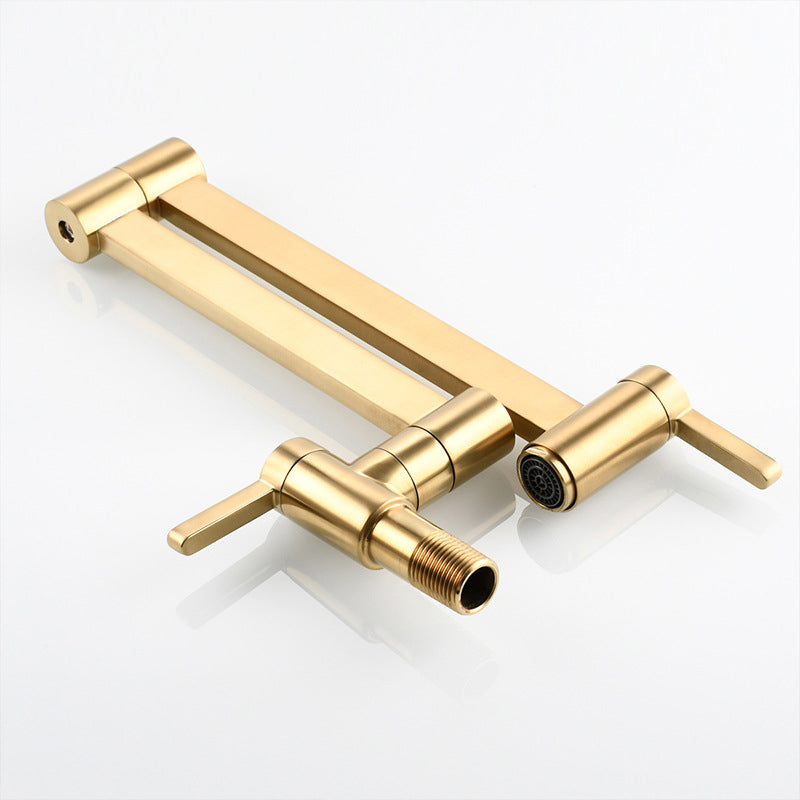 Gorgeous Brass Wall Mounted Faucets Stain Resistant Wall Mounted Bathroom Faucet