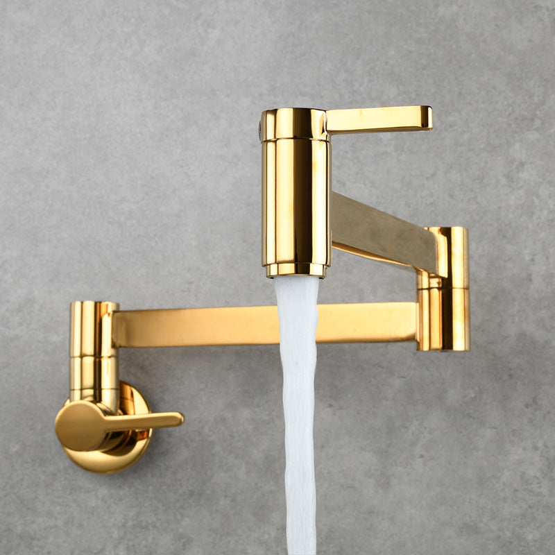 Gorgeous Brass Wall Mounted Faucets Stain Resistant Wall Mounted Bathroom Faucet