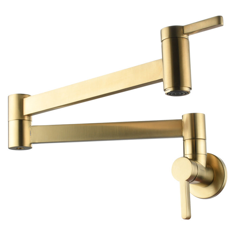 Gorgeous Brass Wall Mounted Faucets Stain Resistant Wall Mounted Bathroom Faucet