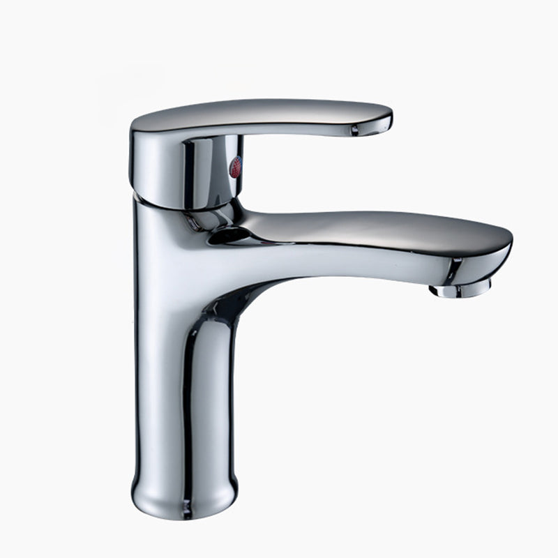 Contemporary Centerset Faucet Single Lever Handle Faucet for Bathroom