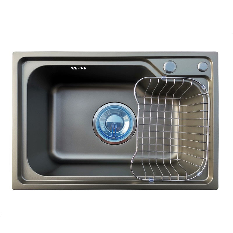 Modern Sink Only Stainless Steel with Basket Strainer and Strainer Kitchen Sink