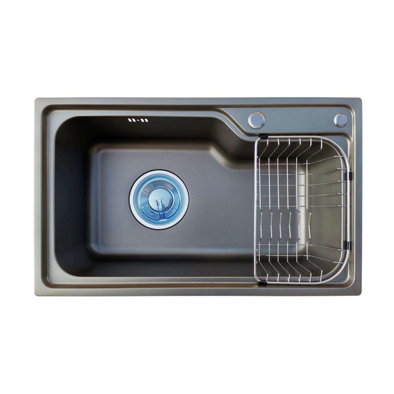 Modern Sink Only Stainless Steel with Basket Strainer and Strainer Kitchen Sink