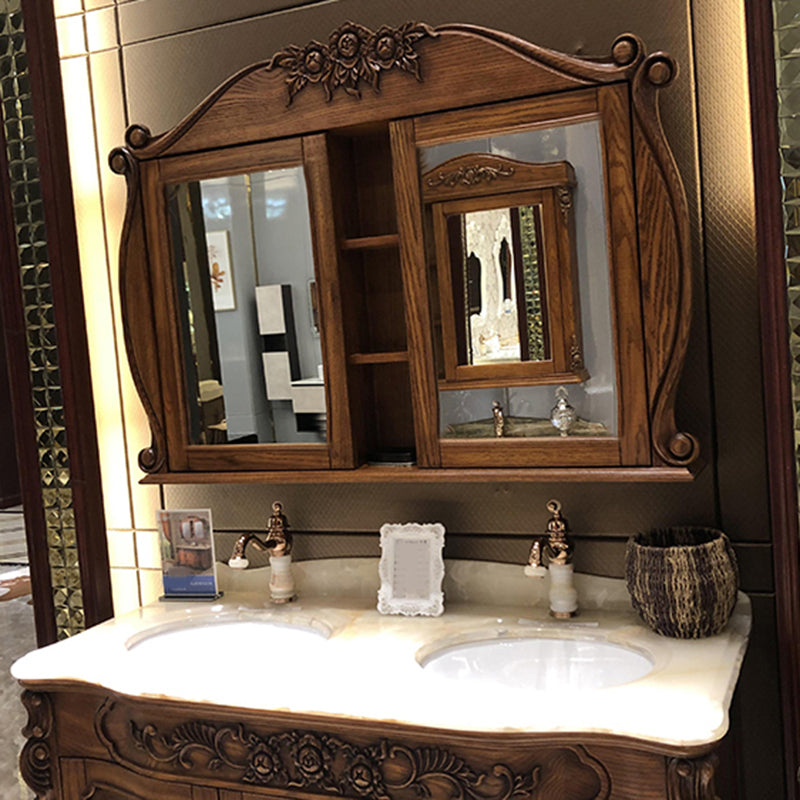 Traditional Bathroom Vanity Solid Wood Mirror Included Bathroom Vanity Cabinet