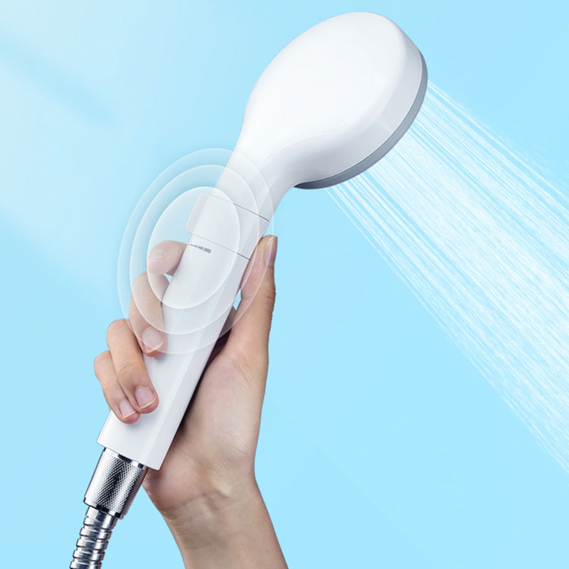 Contemporary Shower Head Solid Color Round Plastic Handheld Shower Head