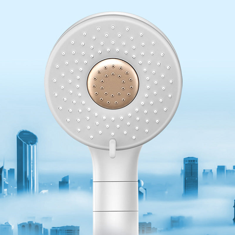 Contemporary Shower Head Solid Color Round Plastic Handheld Shower Head
