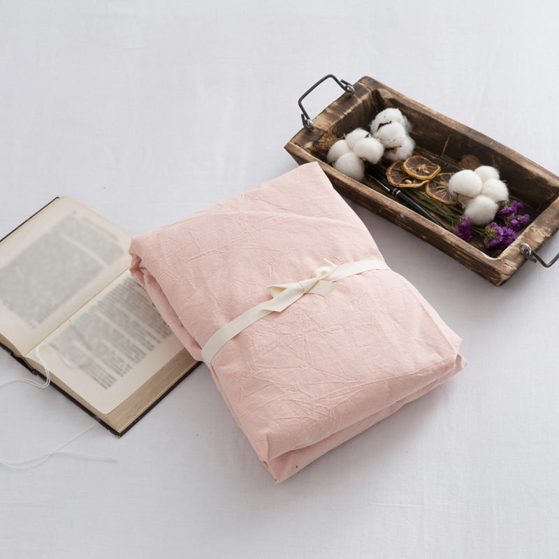 Cotton Sheet Standard Deep Pocket Bed Sheet Plain Weave Fitted Sheet