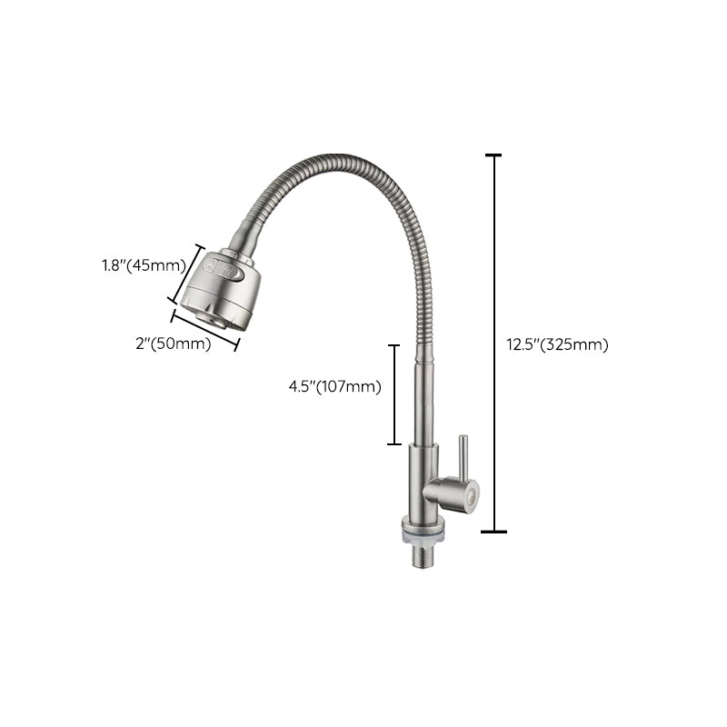 Modern Pot Filler 304 Stainless Steel 1-Handle High Arch Kitchen Faucet