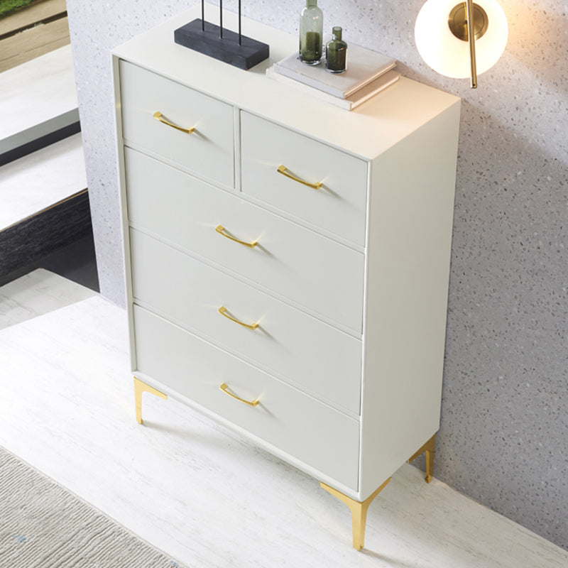 Glam Antique Finish Sideboard Engineered Wood Server with Drawers