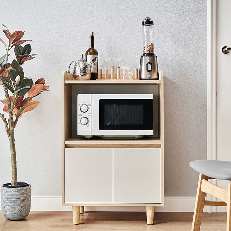 Modern Natural Sideboard Table Engineered Wood Credenza for Living Room