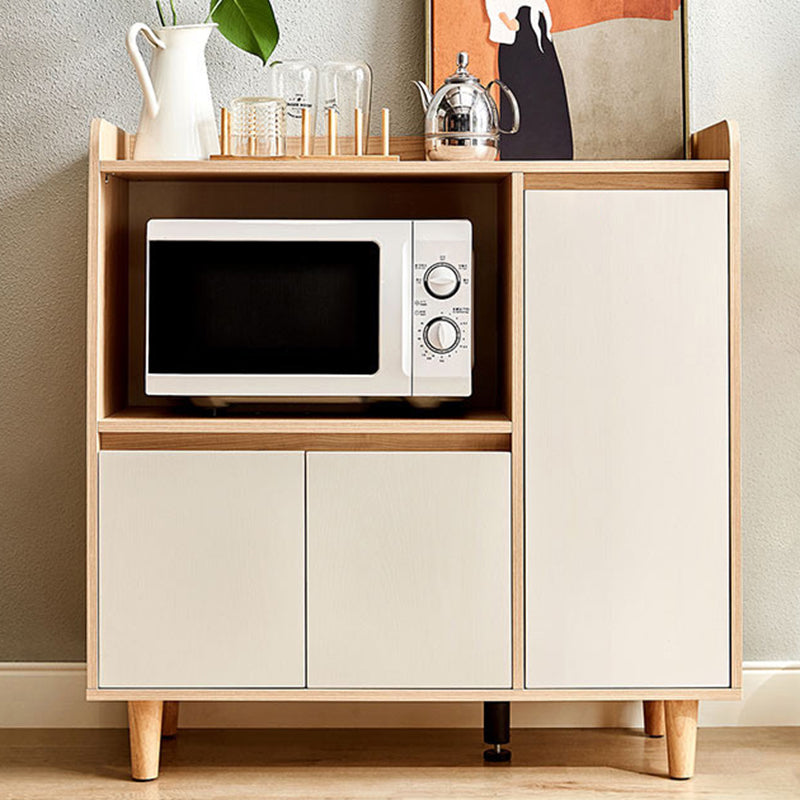 Modern Natural Sideboard Table Engineered Wood Credenza for Living Room