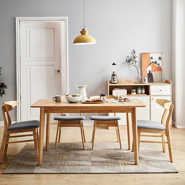 Modern Natural Sideboard Table Engineered Wood Credenza for Living Room