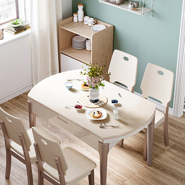 Modern Natural Sideboard Table Engineered Wood Credenza for Living Room