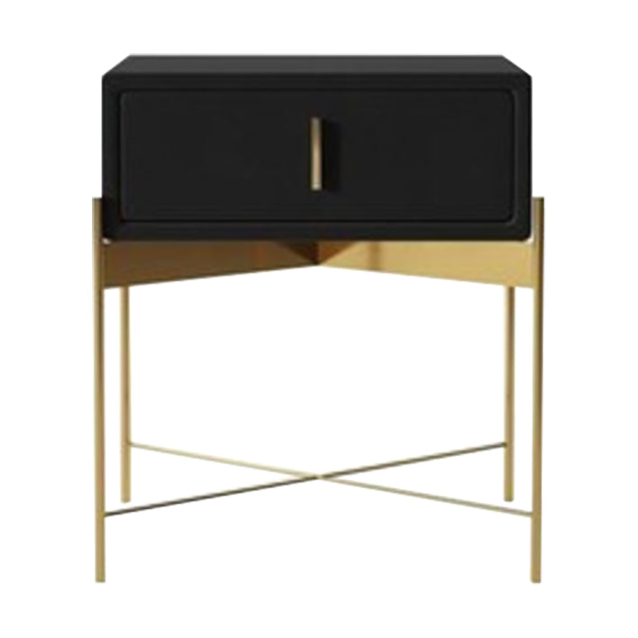 Metal Bed Nightstand Modern Minimalist Bedside Table with Legs