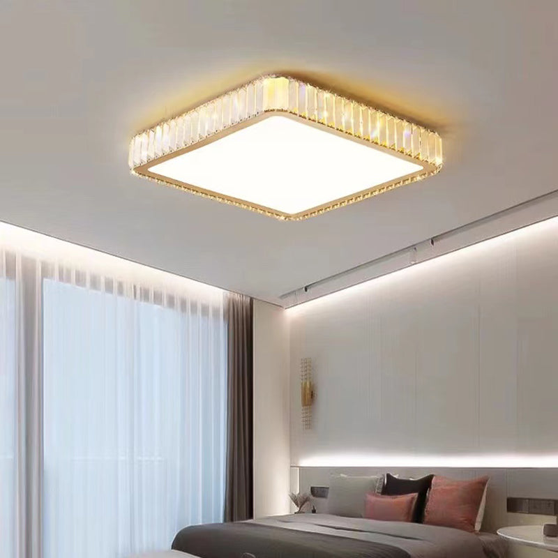 Modernism Flush Mount Lamp Crystal LED Ceiling Lighting for Bedroom