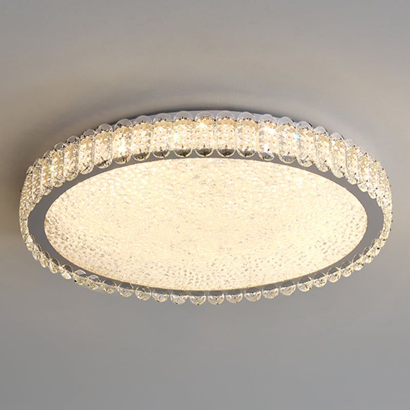 Contemporary Flush Mount Lamp Crystal LED Ceiling Lighting for Bedroom