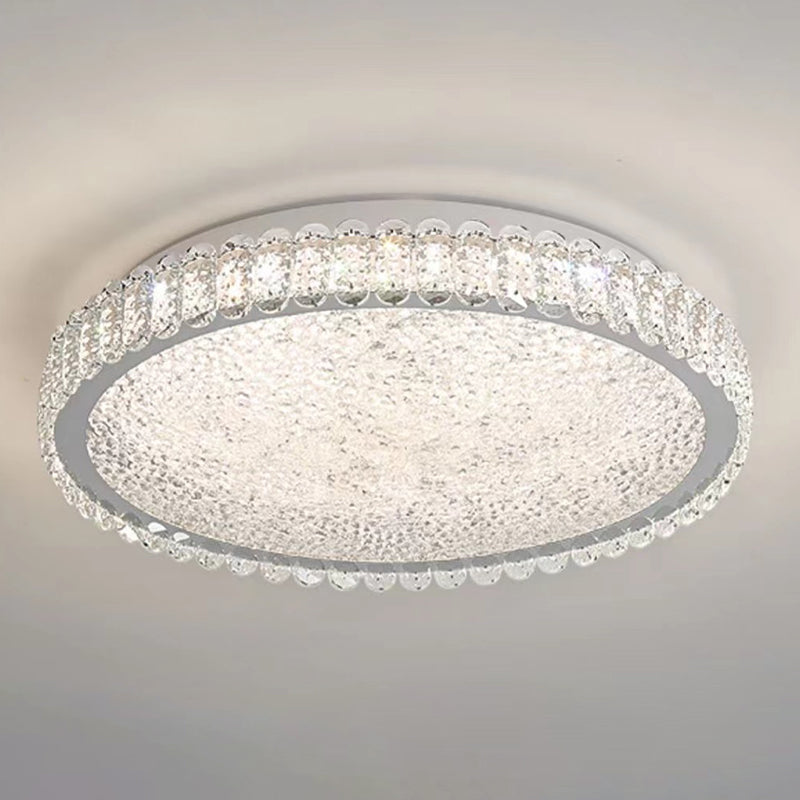 Contemporary Flush Mount Lamp Crystal LED Ceiling Lighting for Bedroom