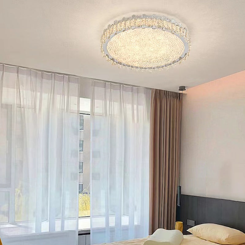 Contemporary Flush Mount Lamp Crystal LED Ceiling Lighting for Bedroom