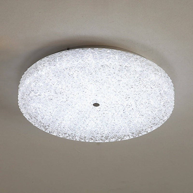 Minimalist Geometric Flush Ceiling Light Fixture Crystal 1 Light Flush Mount Lights