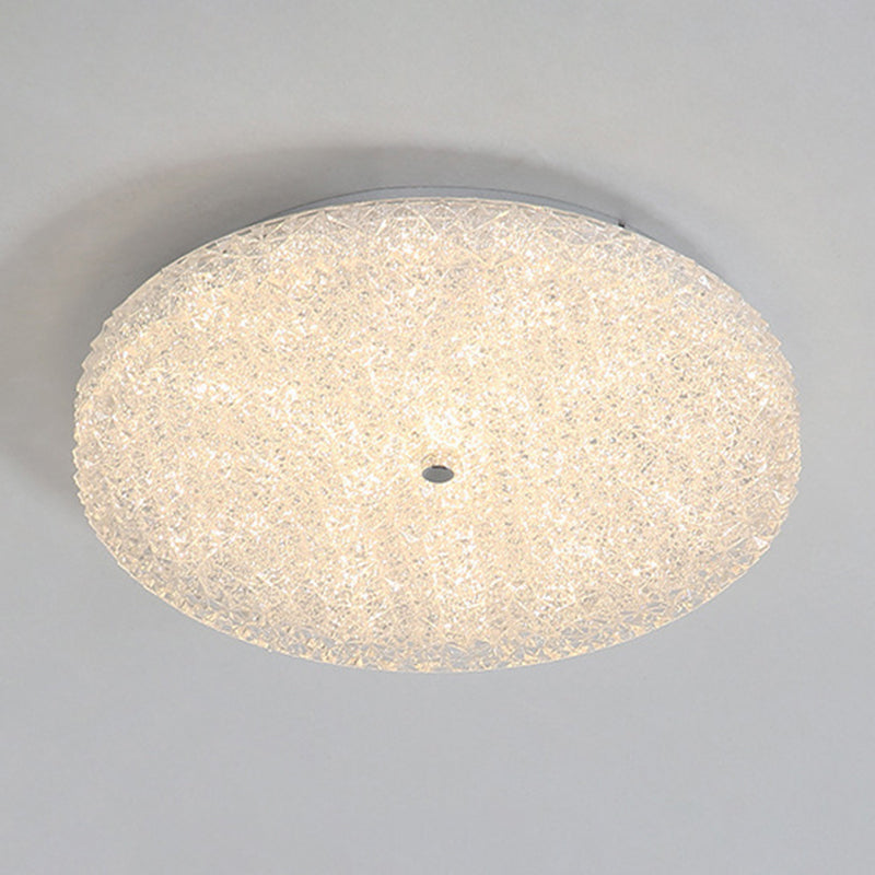 Minimalist Geometric Flush Ceiling Light Fixture Crystal 1 Light Flush Mount Lights