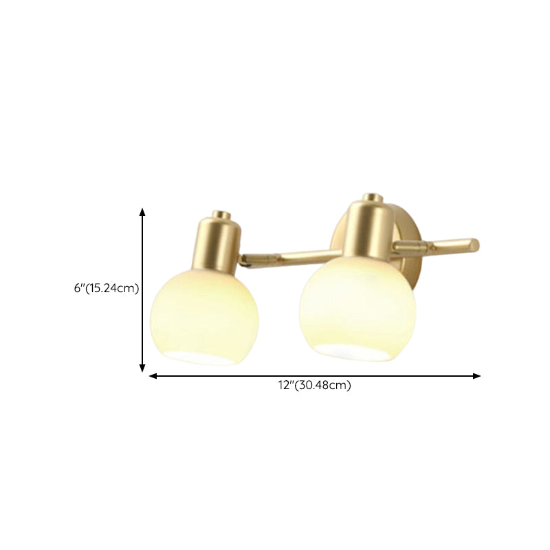 Wall Light Fixture Modern Wall Mounted Lighting in Gold for Washroom