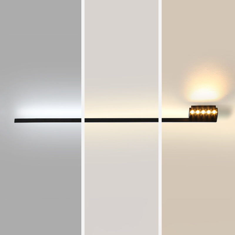 Minimalism Vanity Lights Streamlined LED Wall Light Fixtures for Bathroom