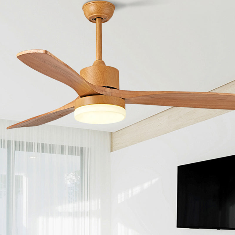 Modern Simple Ceiling Fan Lamp Round Shape LED Ceiling Fan Light for Bedroom