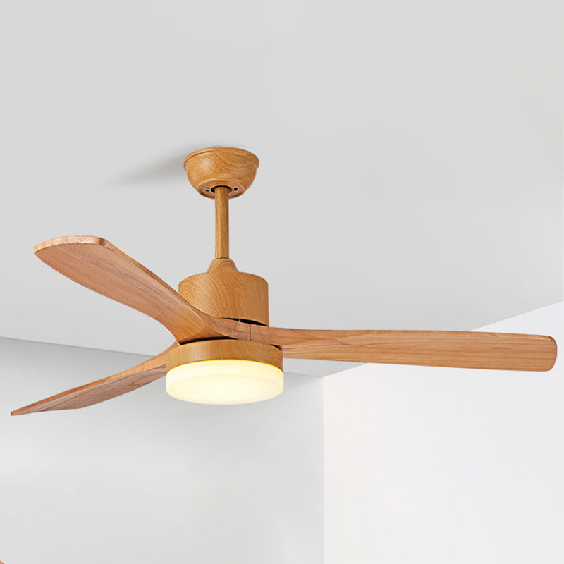 Modern Simple Ceiling Fan Lamp Round Shape LED Ceiling Fan Light for Bedroom