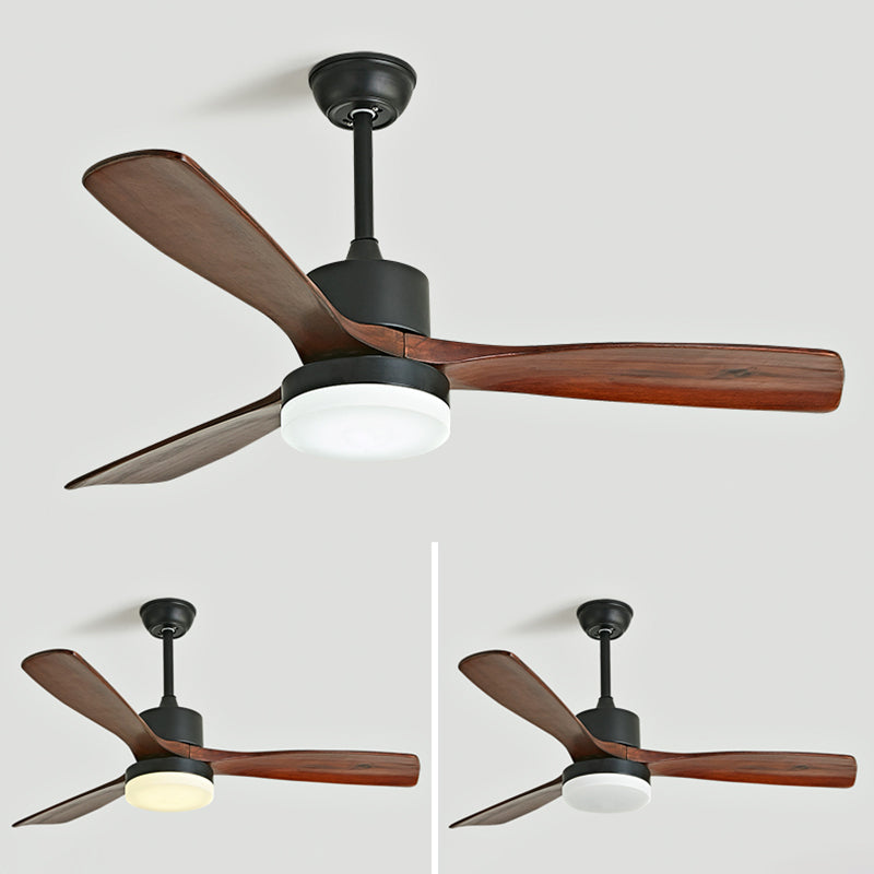 Modern Simple Ceiling Fan Lamp Round Shape LED Ceiling Fan Light for Bedroom