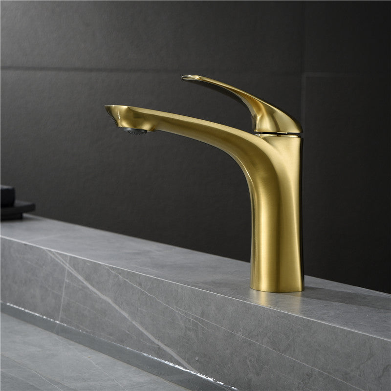 Modern Style Centerset Faucet Lever Handles Faucet for Bathroom