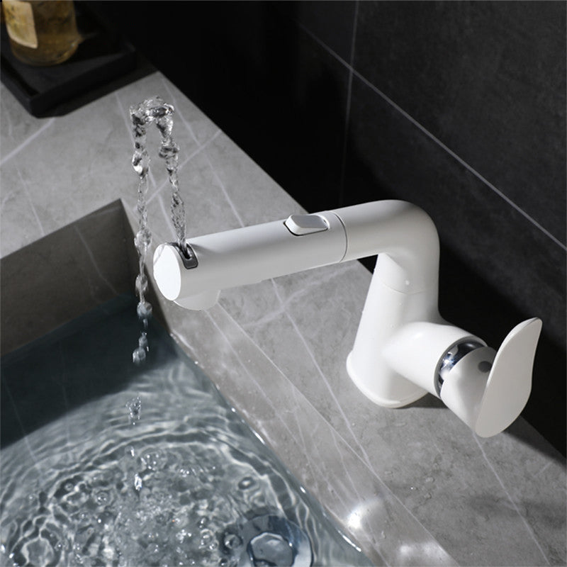 Modern Bathroom Vessel Faucet Grass Lever Swivel Spout with Hoses Lavatory Faucet