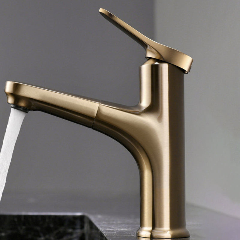 Simplicity Brass Sink Faucet Low Arc Solid Color Centerset Sink Faucet for Bathroom