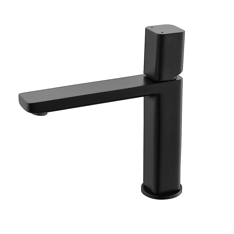 Contemporary Centerset Faucet Lever Handles Single Hole Brass Square Faucet