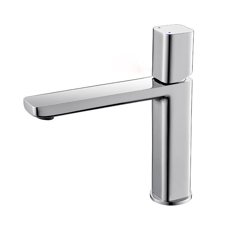 Contemporary Centerset Faucet Lever Handles Single Hole Brass Square Faucet