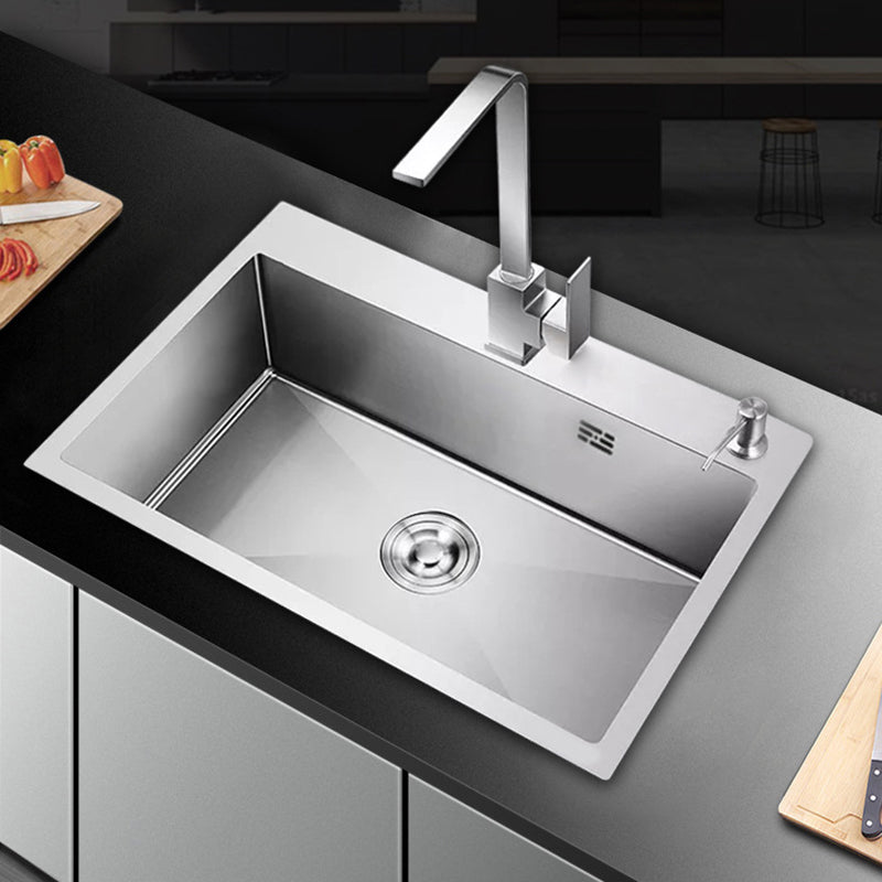 Modern Kitchen Sink Stainless Steel with Accessories and Faucet Workstation Sink