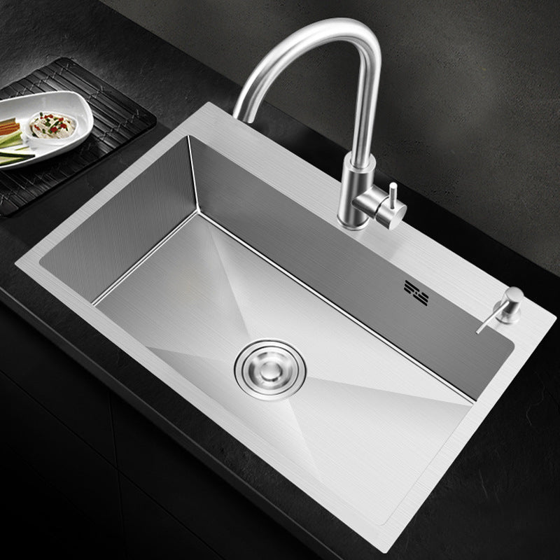 Modern Kitchen Sink Stainless Steel with Accessories and Faucet Workstation Sink