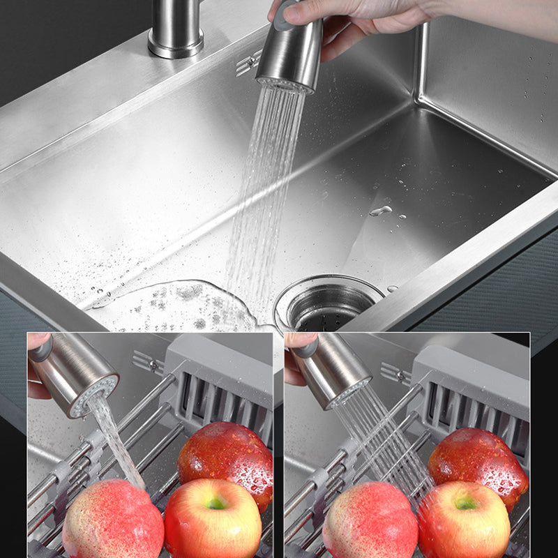 Modern Kitchen Sink Stainless Steel with Accessories and Faucet Workstation Sink