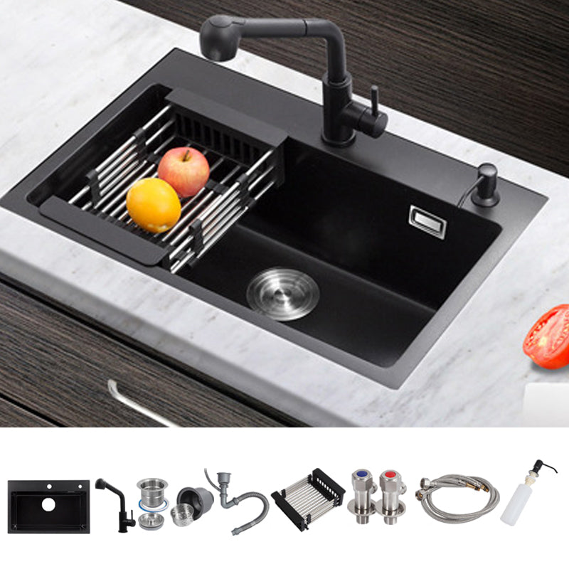 Classic Style Kitchen Sink Corrosion Resistant 2 Holes Stainless Steel Kitchen Sink