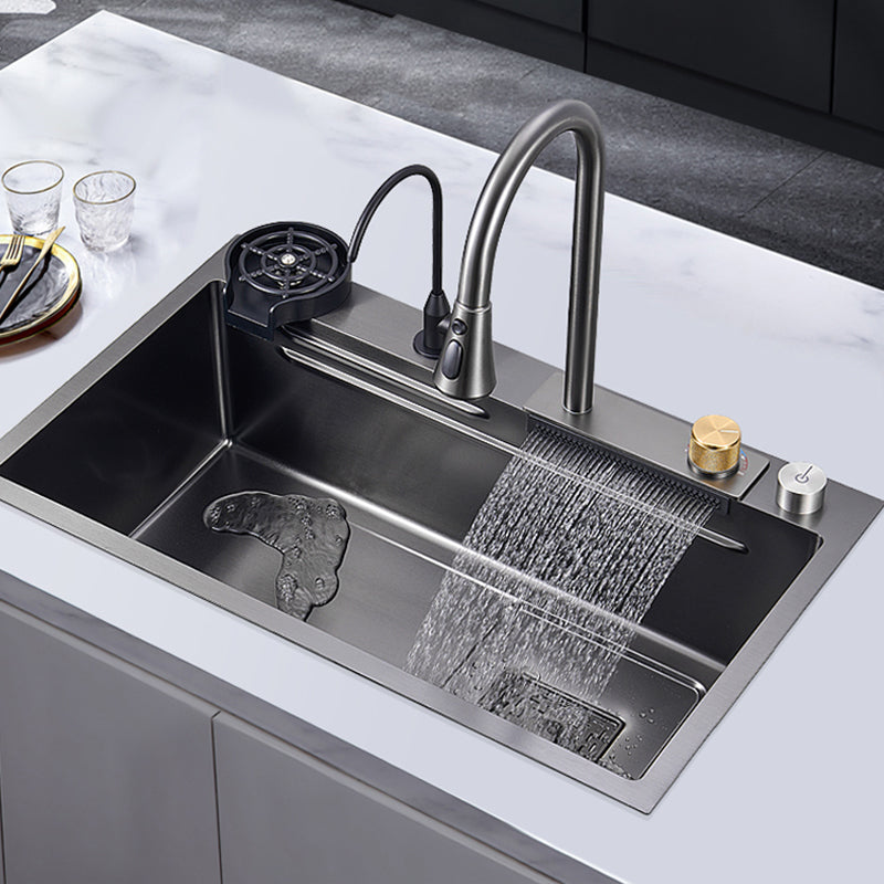 Classic Style Kitchen Sink Corrosion Resistant 5 Holes Stainless Steel Kitchen Sink