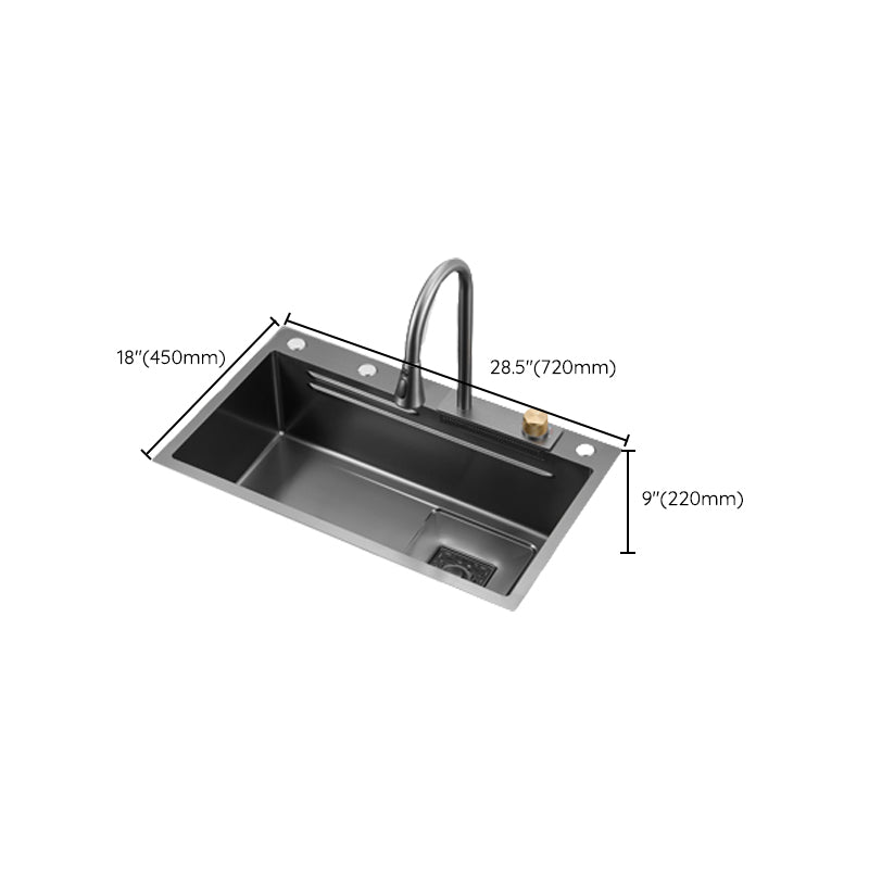 Classic Style Kitchen Sink Corrosion Resistant 5 Holes Stainless Steel Kitchen Sink