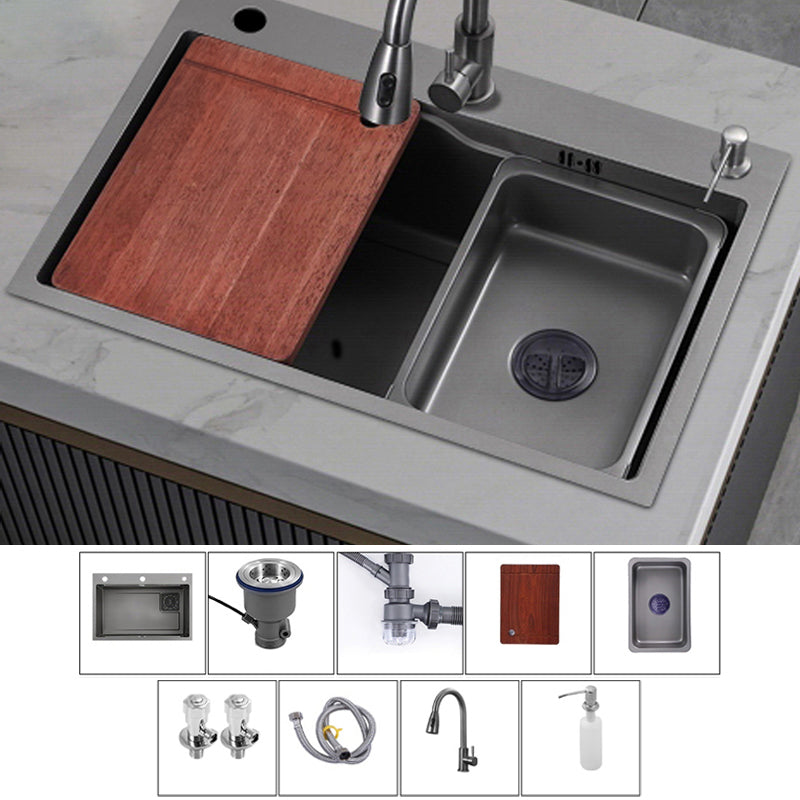 Classic Style Kitchen Sink Corrosion Resistant Kitchen Sink with Drain Assembly