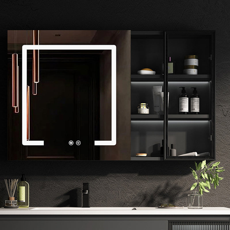 Luxurious Bathroom Vanity Wall-Mounted Sink Floor Cabinet in Black