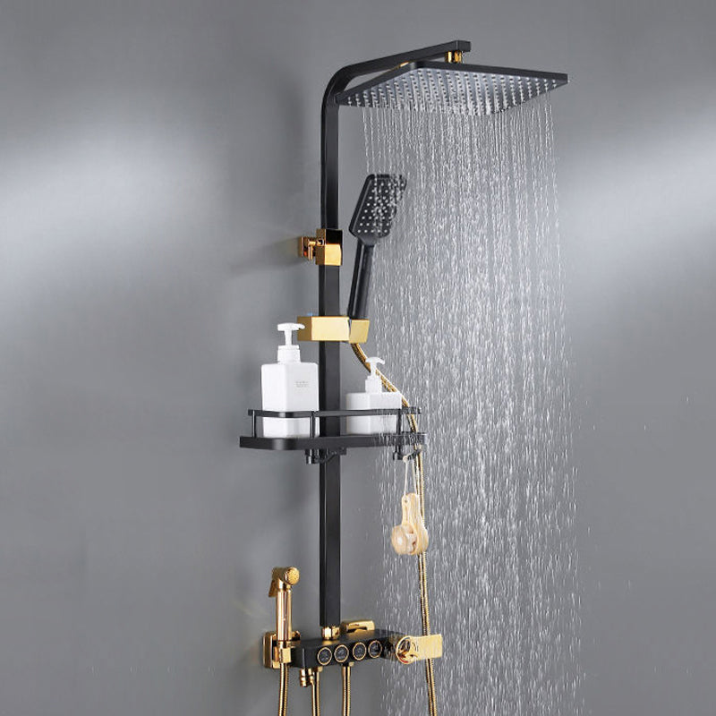 Modern Style Shower System Wall Mounted Spot Resist Shower System with Hand Shower