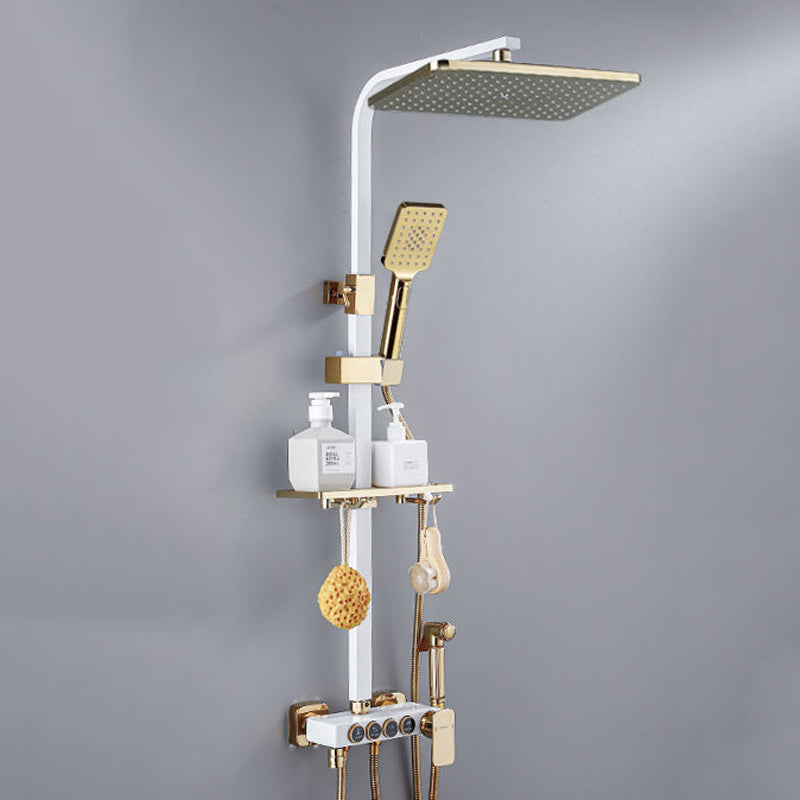 Modern Style Shower System Wall Mounted Spot Resist Shower System with Hand Shower