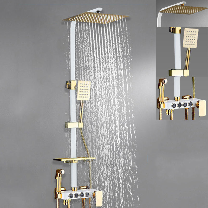 Modern Style Shower System Wall Mounted Spot Resist Shower System with Hand Shower