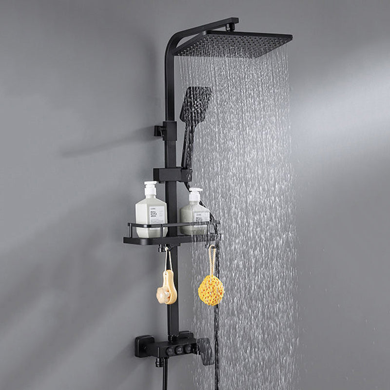 Modern Style Shower System Wall Mounted Spot Resist Shower System with Hand Shower