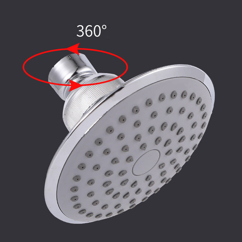 Round Shape Shower Head Modern Swivel Wall Mounted Fixed Shower Head
